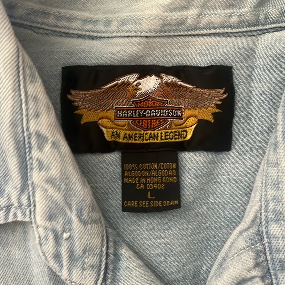Harley Davidson denim shirt - Picture 2 of 5